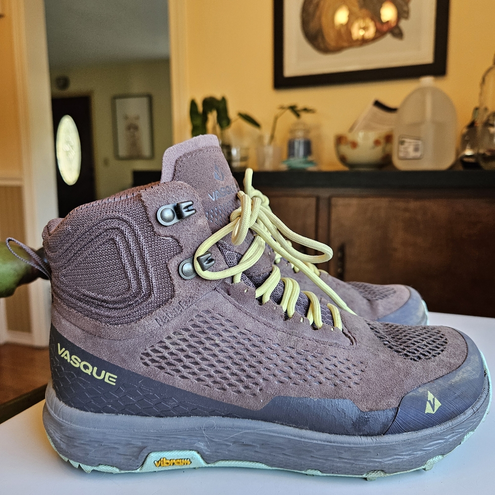 Vasque Boots - Plum with Yellow Laces